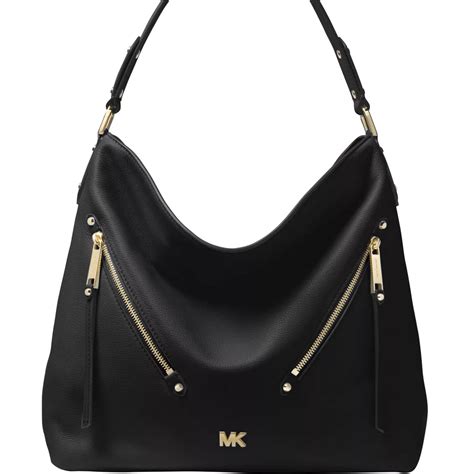 michael kors evie large hobo bag|Evie Large Pebbled Leather Shoulder Bag .